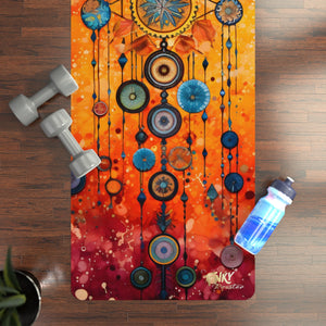 Cosmic Mandala Yoga Mat Perfect for Vinyasa, Ashtanga, Pilates & Home Workouts - FNKY ROOSTER DESIGNS