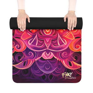 Cosmic Mandala Yoga Mat Perfect for Vinyasa, Ashtanga, Pilates & Home Workouts - FNKY ROOSTER DESIGNS