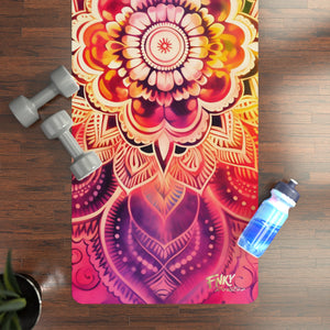 Cosmic Mandala Yoga Mat Perfect for Vinyasa, Ashtanga, Pilates & Home Workouts - FNKY ROOSTER DESIGNS