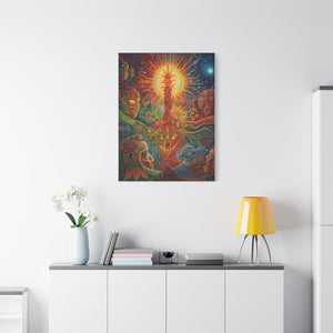 Created in Light - Ayahuasca Sacred Vision Canvas Print - Matte Canvas, Stretched, 1.25" (Series 2) - FNKY ROOSTER DESIGNS