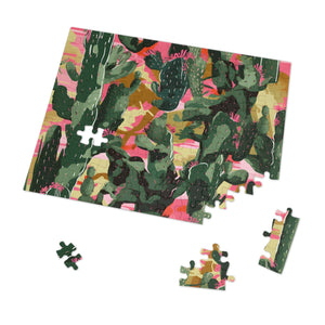 Desert Camouflage Jigsaw Puzzle: Choose Your Challenge with 30 to 1000 Pieces - Ships in Gift - Ready Metal Tin - FNKY ROOSTER DESIGNS