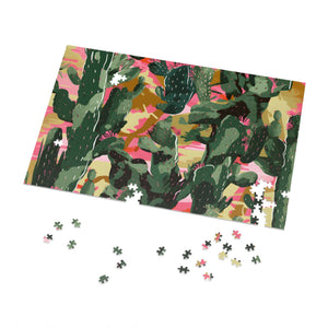 Desert Camouflage Jigsaw Puzzle: Choose Your Challenge with 30 to 1000 Pieces - Ships in Gift - Ready Metal Tin - FNKY ROOSTER DESIGNS