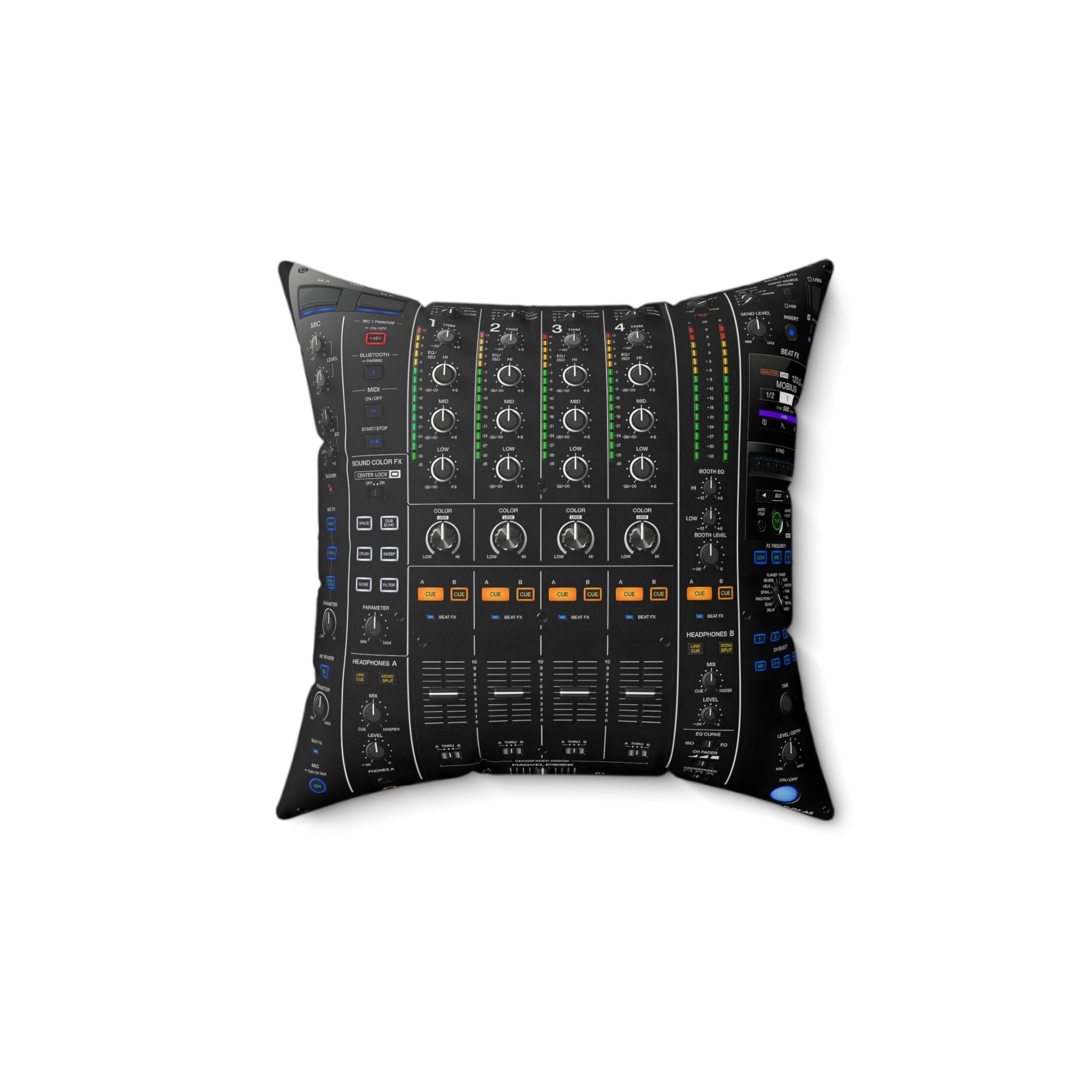 DJ Mixer Square Pillow Perfect gift for music lovers and DJ - FNKY ROOSTER DESIGNS