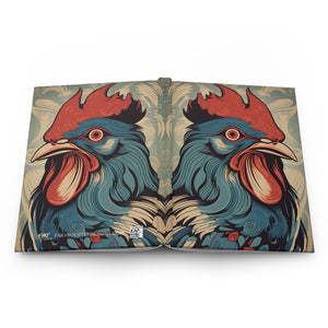 FNKY Rooster Hard Cover Hardcover Journal - FNKY ROOSTER DESIGNS