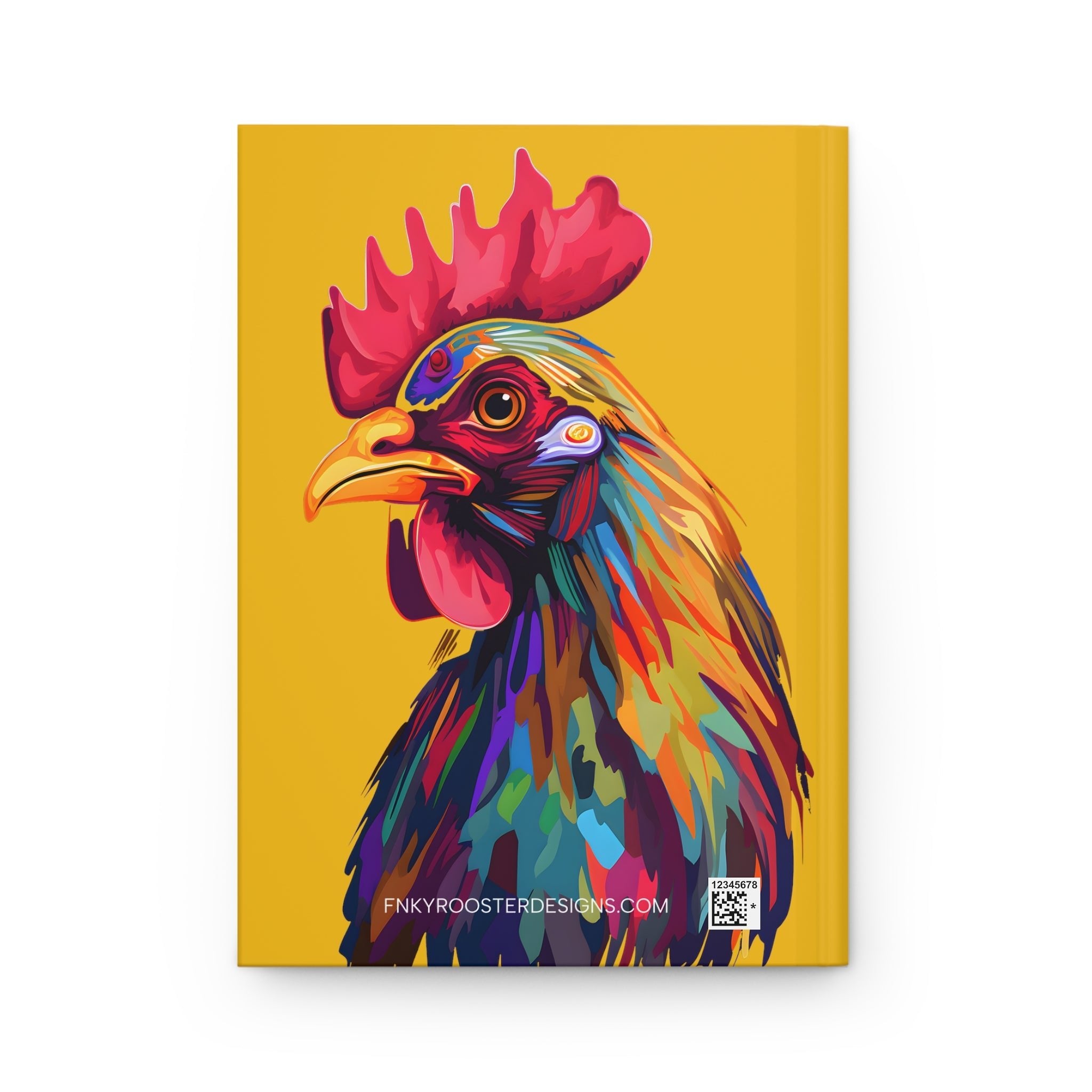 FNKY Rooster Yellow Hard Cover Journal (Back to School / Gratitude / Manifesting Journal) - FNKY ROOSTER DESIGNS