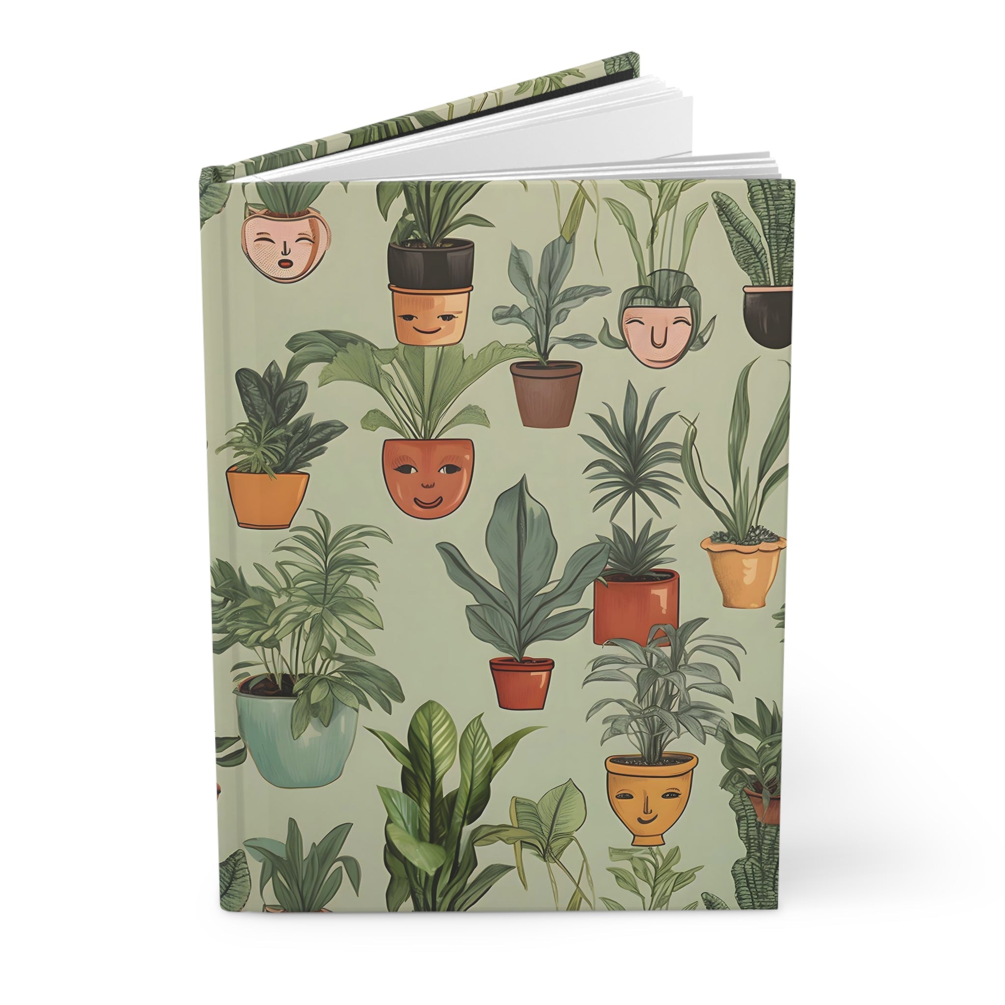Happy Cactus Hardcover Journal (Back to School / Gratitude / Manifesting Journal) - FNKY ROOSTER DESIGNS