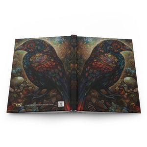 Mosaic Bird Folk Art Hardcover Journal - FNKY ROOSTER DESIGNS