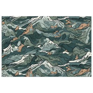 Mountain Camo Jigsaw Puzzle: Choose Your Challenge with 30 to 1000 Pieces - Ships in Gift - Ready Metal Tin - FNKY ROOSTER DESIGNS