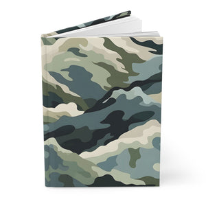 Mountain Camouflage Hardcover Journal - Ruled Pages - Outdoor Adventure Notebook - Hiking, Camping, Hunting Journal - Gift for Nature Lovers - FNKY ROOSTER DESIGNS
