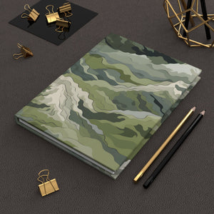 Mountain Camouflage Hardcover Journal - Ruled Pages - Outdoor Adventure Notebook - Hiking, Camping, Hunting Journal - Gift for Nature Lovers - FNKY ROOSTER DESIGNS