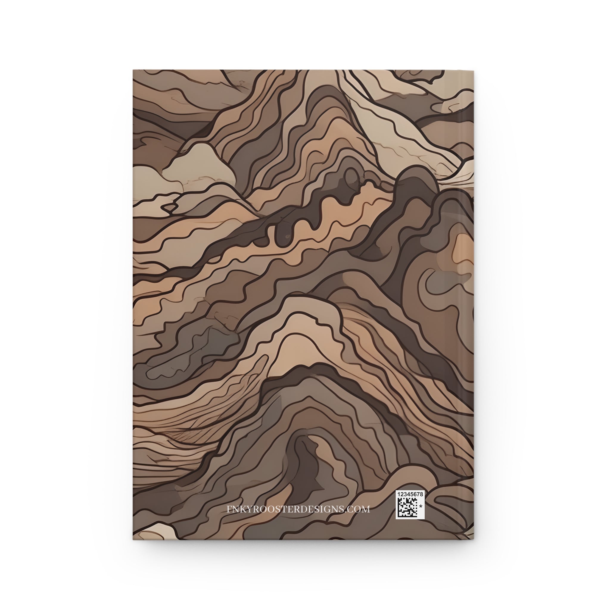 Mountain Camouflage Hardcover Journal - Ruled Pages - Outdoor Adventure Notebook - Hiking, Camping, Hunting Journal - Gift for Nature Lovers - FNKY ROOSTER DESIGNS