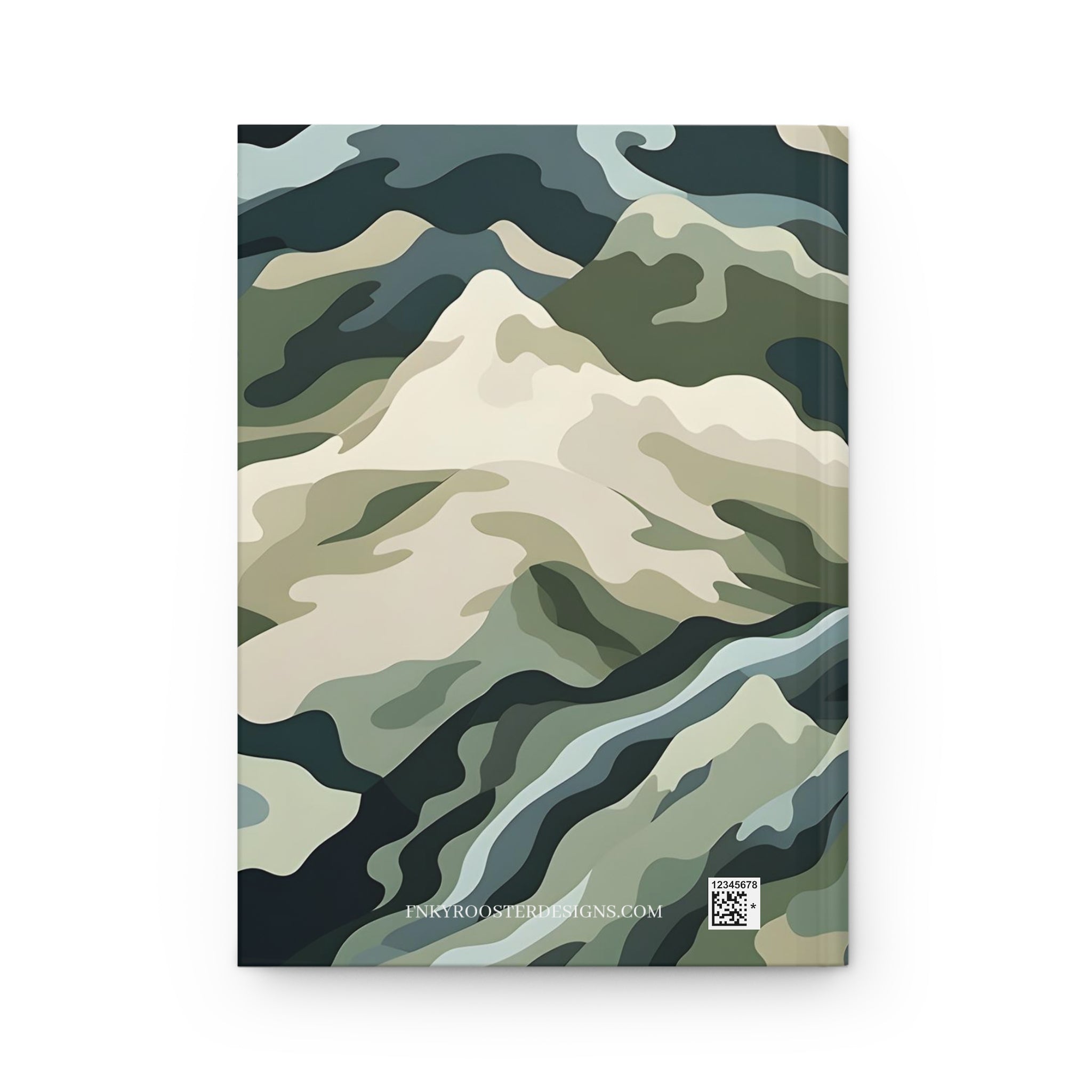 Mountain Camouflage Hardcover Journal - Ruled Pages - Outdoor Adventure Notebook - Hiking, Camping, Hunting Journal - Gift for Nature Lovers - FNKY ROOSTER DESIGNS
