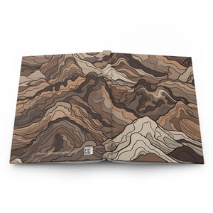 Mountain Camouflage Hardcover Journal - Ruled Pages - Outdoor Adventure Notebook - Hiking, Camping, Hunting Journal - Gift for Nature Lovers - FNKY ROOSTER DESIGNS