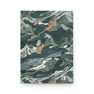 Mountain Camouflage Hardcover Journal - Ruled Pages - Outdoor Adventure Notebook - Hiking, Camping, Hunting Journal - Gift for Nature Lovers - FNKY ROOSTER DESIGNS
