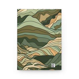 Mountain Camouflage Hardcover Journal - Ruled Pages - Outdoor Adventure Notebook - Hiking, Camping, Hunting Journal - Gift for Nature Lovers - FNKY ROOSTER DESIGNS