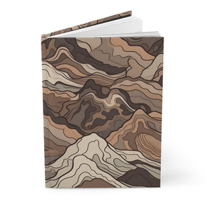 Mountain Camouflage Hardcover Journal - Ruled Pages - Outdoor Adventure Notebook - Hiking, Camping, Hunting Journal - Gift for Nature Lovers - FNKY ROOSTER DESIGNS