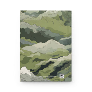 Mountain Camouflage Hardcover Journal - Ruled Pages - Outdoor Adventure Notebook - Hiking, Camping, Hunting Journal - Gift for Nature Lovers - FNKY ROOSTER DESIGNS