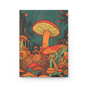 Mushroom Journal Hardcover Matte Notebook (Gratitude / Manifesting / Affirmation) - FNKY ROOSTER DESIGNS
