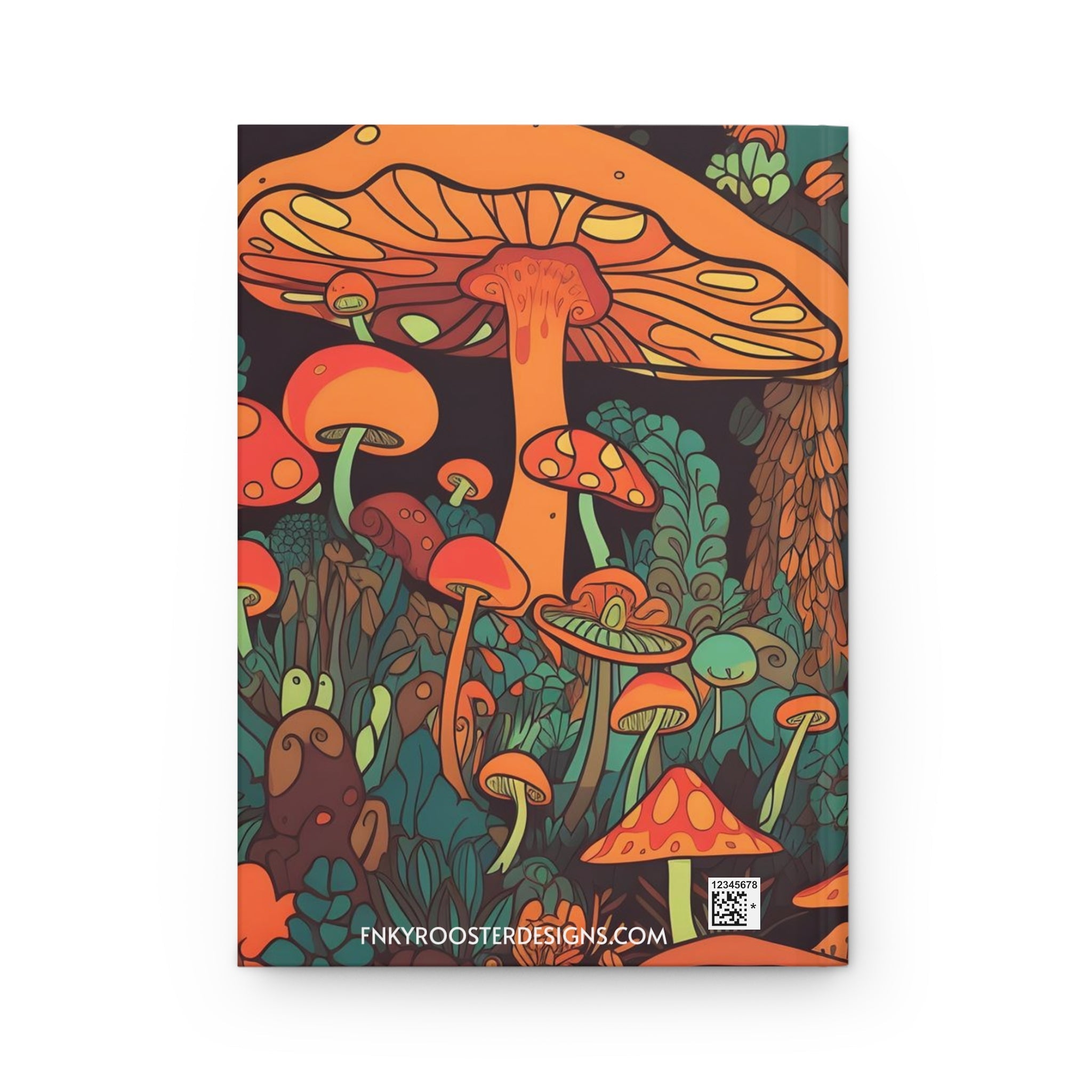 Mushroom Journal Hardcover Matte Notebook (Gratitude / Manifesting / Affirmation) - FNKY ROOSTER DESIGNS