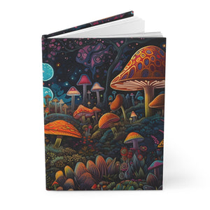 Mushroom Journey Hardcover Journal Matte (Gratitude / Manifesting / Affirmation) - FNKY ROOSTER DESIGNS