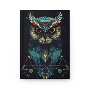 OWL Hardcover Journal Sacred Geometric (Back to School / Gratitude / Manifesting Journal) - FNKY ROOSTER DESIGNS