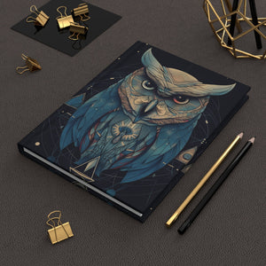 OWL Hardcover Journal Sacred Geometric (Back to School / Gratitude / Manifesting Journal) - FNKY ROOSTER DESIGNS