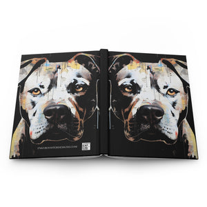 Pit Bull Hardcover Journal (Back to School / Gratitude / Manifesting Journal) - FNKY ROOSTER DESIGNS