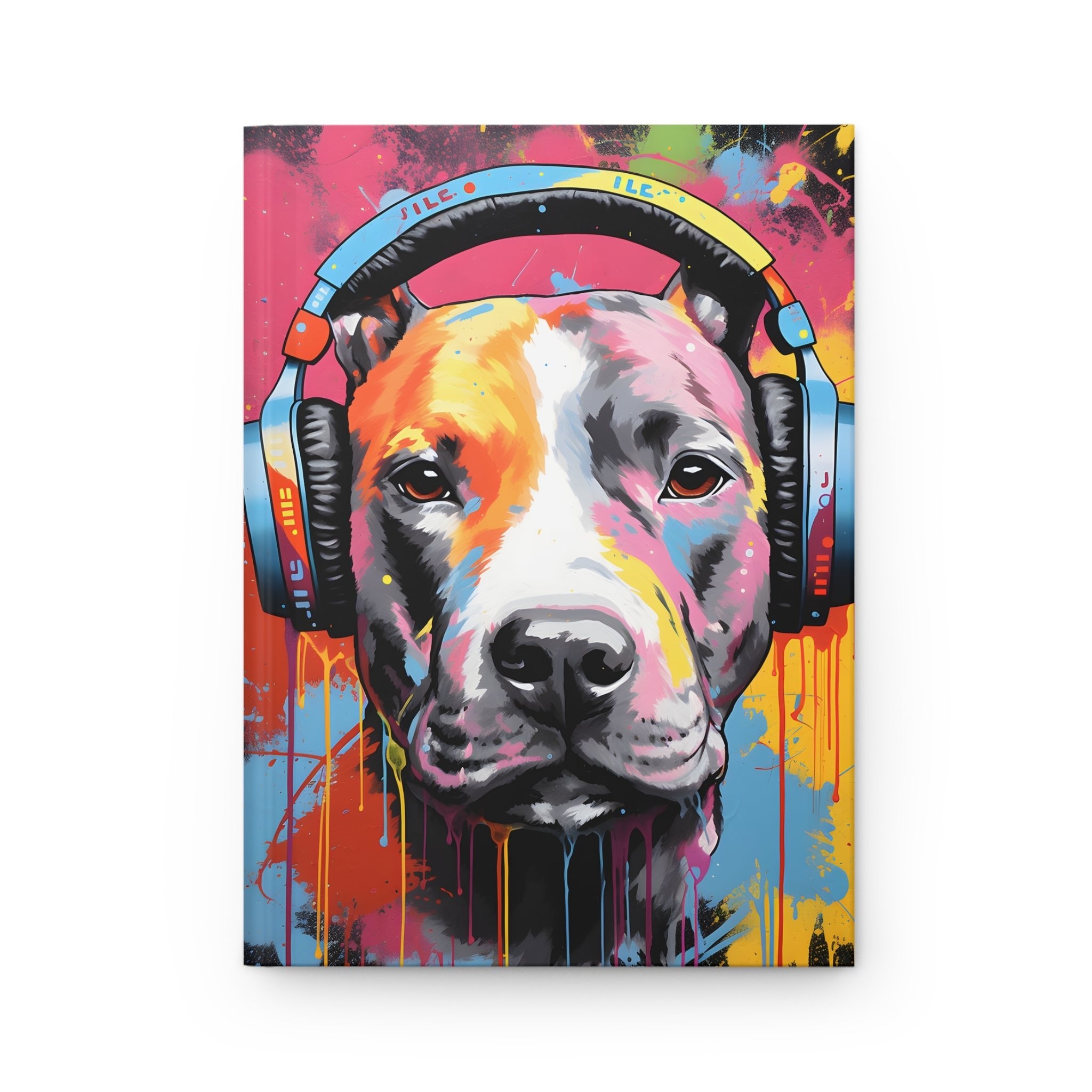 Pit Bull Hardcover Journal (Back to School / Gratitude / Manifesting Journal) - FNKY ROOSTER DESIGNS