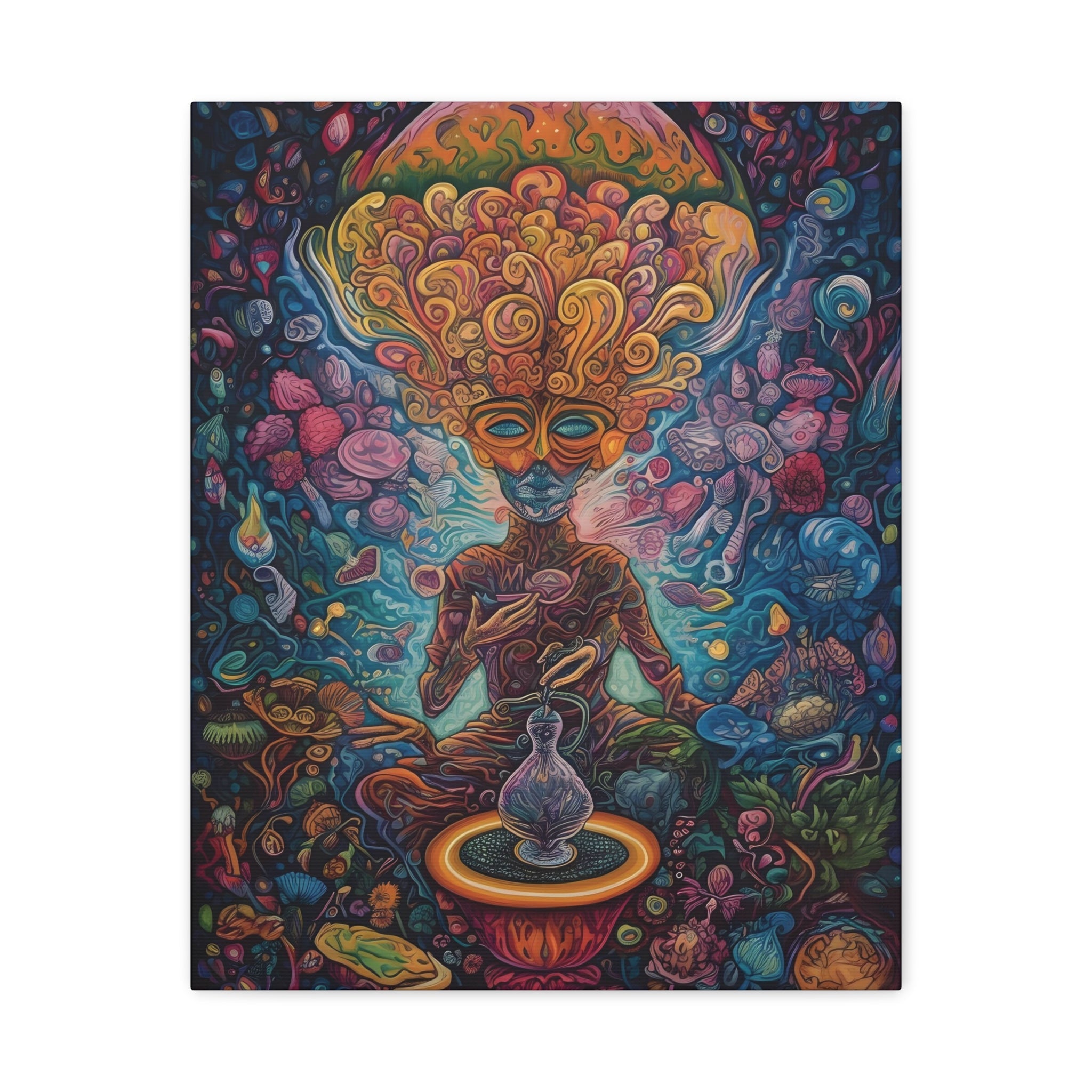 Pontificator Ayahuasca Sacred Vision Canvas Print - Matte Canvas, Stretched, 1.25" (Series 2) - FNKY ROOSTER DESIGNS