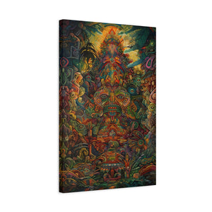 Premium Ayahuasca Plant Medicine Peruvian Art Inspired Sacred Vision Canvas Print - Spiritual Wall Art Canvas Stretched, 1.25'' - FNKY ROOSTER DESIGNS