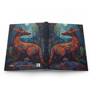Psychedelic Fox Hardcover Journal - FNKY ROOSTER DESIGNS