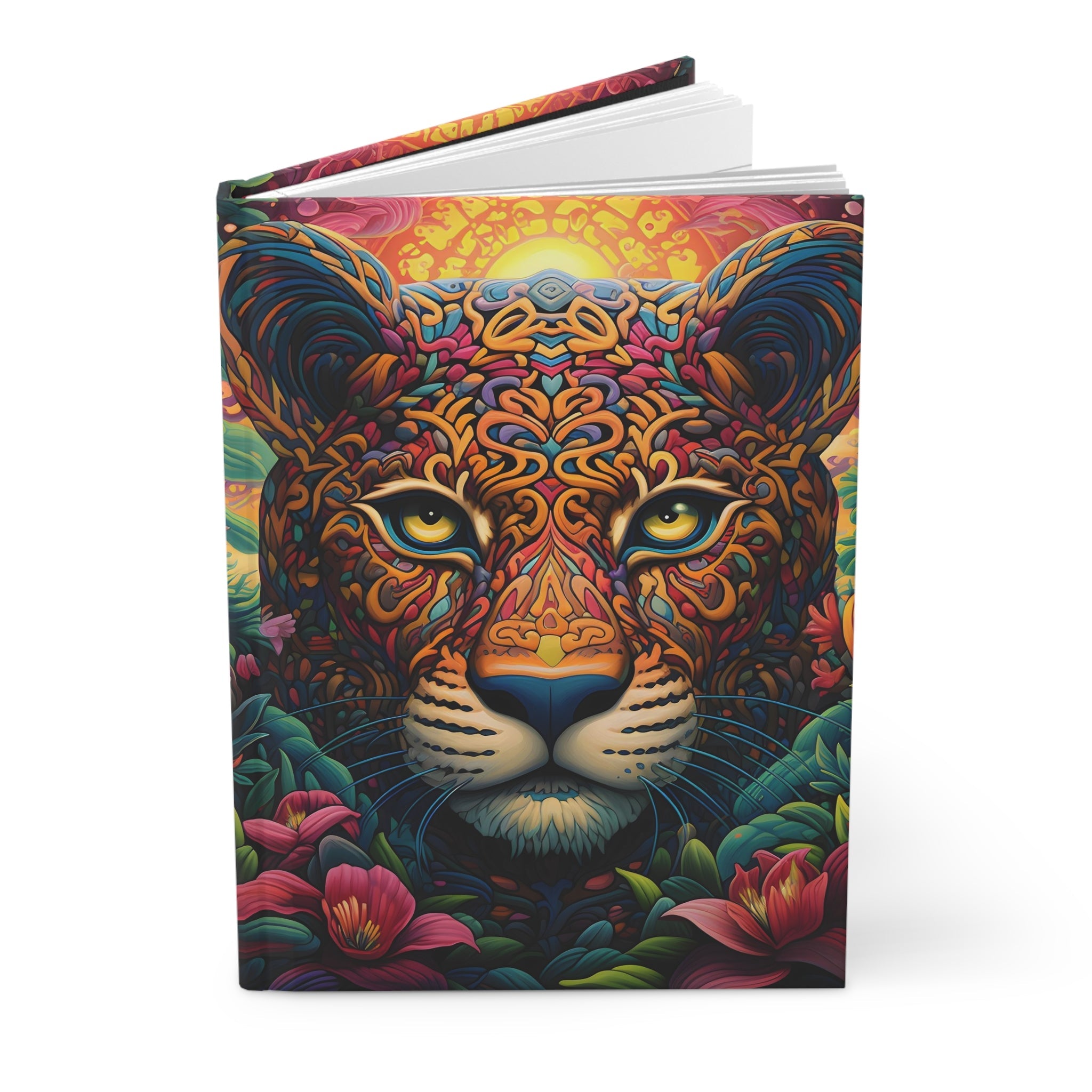 Psychedelic Lion Hardcover Journal (Back to School / Gratitude / Manifesting Journal) - FNKY ROOSTER DESIGNS