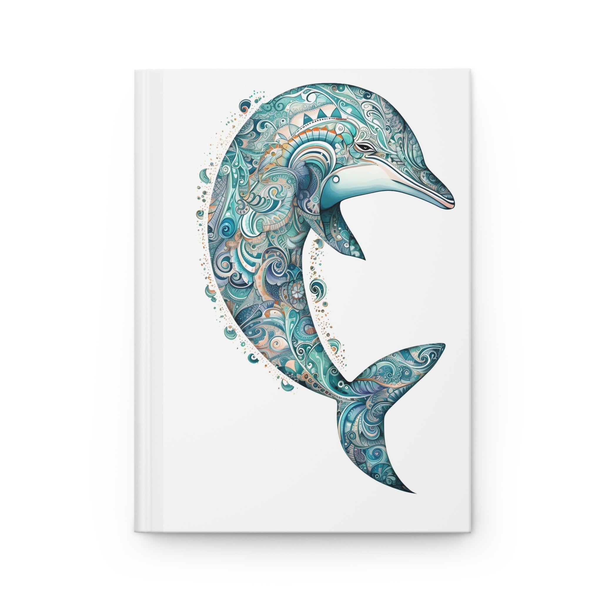 Sacred Dolphin Hardcover Journal (Back to School / Gratitude / Manifesting Journal) - FNKY ROOSTER DESIGNS