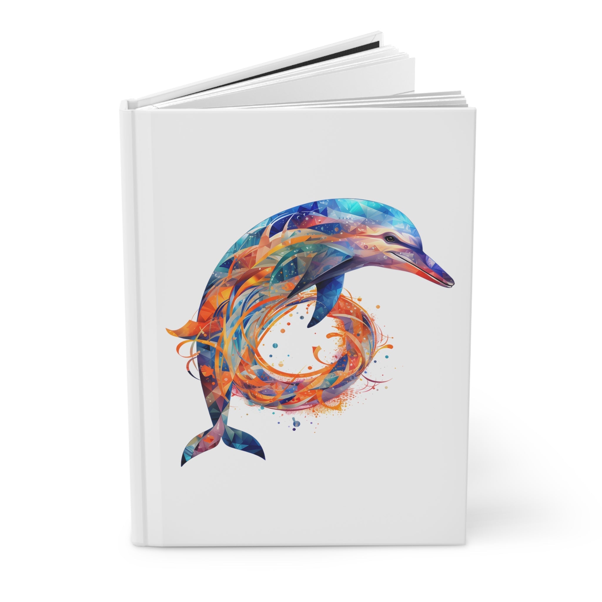 Sacred Dolphin Hardcover Journal (Back to School / Gratitude / Manifesting Journal) - FNKY ROOSTER DESIGNS