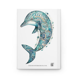 Sacred Dolphin Hardcover Journal (Back to School / Gratitude / Manifesting Journal) - FNKY ROOSTER DESIGNS