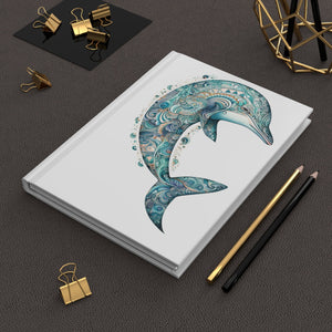 Sacred Dolphin Hardcover Journal (Back to School / Gratitude / Manifesting Journal) - FNKY ROOSTER DESIGNS
