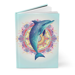 Sacred Dolphin Hardcover Journal (Back to School / Gratitude / Manifesting Journal) - FNKY ROOSTER DESIGNS