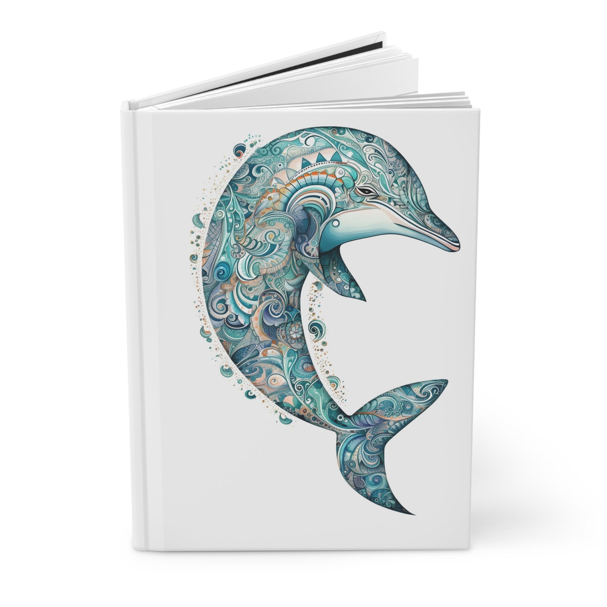 Sacred Dolphin Hardcover Journal (Back to School / Gratitude / Manifesting Journal) - FNKY ROOSTER DESIGNS