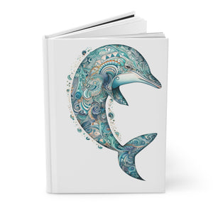 Sacred Dolphin Hardcover Journal (Back to School / Gratitude / Manifesting Journal) - FNKY ROOSTER DESIGNS