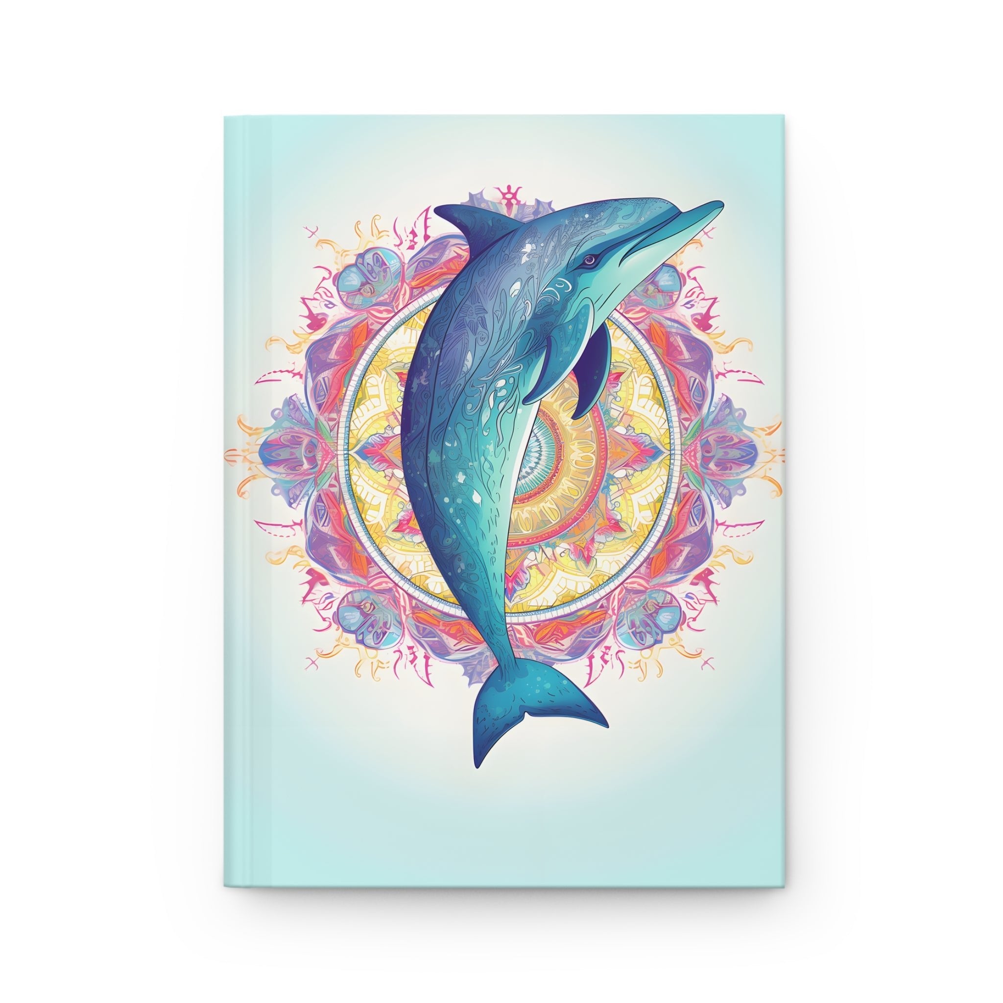 Sacred Dolphin Hardcover Journal (Back to School / Gratitude / Manifesting Journal) - FNKY ROOSTER DESIGNS