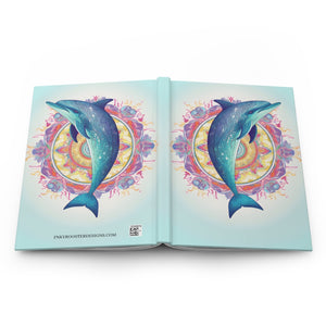 Sacred Dolphin Hardcover Journal (Back to School / Gratitude / Manifesting Journal) - FNKY ROOSTER DESIGNS
