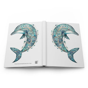 Sacred Dolphin Hardcover Journal (Back to School / Gratitude / Manifesting Journal) - FNKY ROOSTER DESIGNS