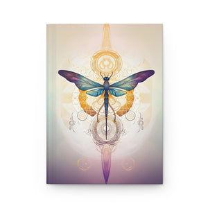 Sacred dragonfly Hardcover Journal (Back to School / Gratitude / Manifesting Journal) - FNKY ROOSTER DESIGNS