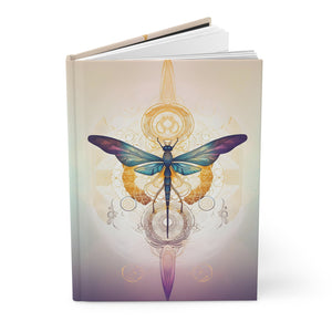 Sacred dragonfly Hardcover Journal (Back to School / Gratitude / Manifesting Journal) - FNKY ROOSTER DESIGNS