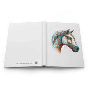Sacred Geometric Horse Hardcover Journal (Back to School / Gratitude / Manifesting Journal) - FNKY ROOSTER DESIGNS