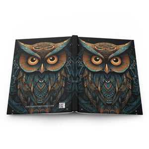 Sacred Geometric OWL Hardcover Journal (Back to School / Gratitude / Manifesting Journal) - FNKY ROOSTER DESIGNS