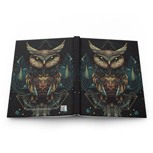 Sacred Geometric OWL Hardcover Journal (Back to School / Gratitude / Manifesting Journal) - FNKY ROOSTER DESIGNS