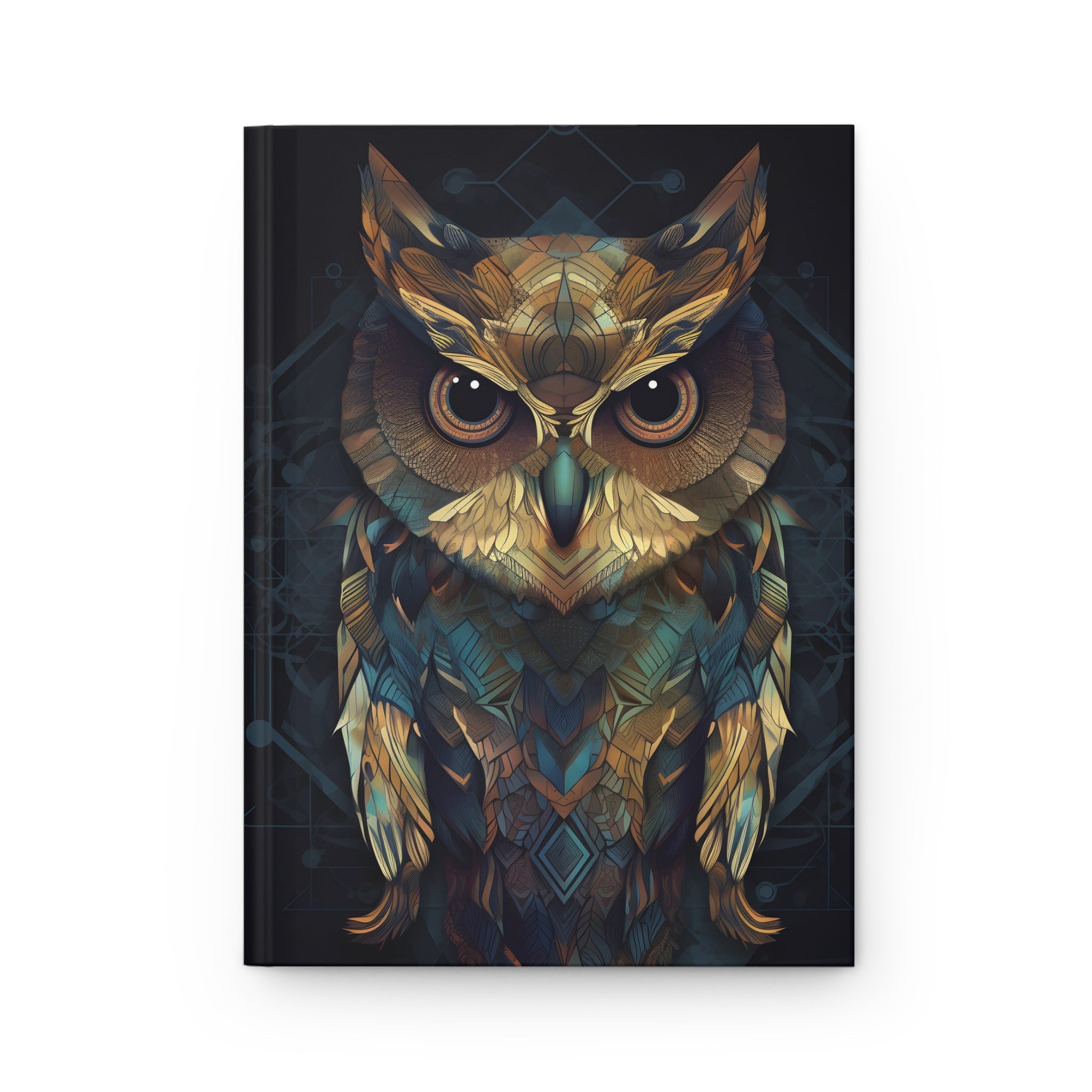 Sacred Geometric OWL Hardcover Journal (Back to School / Gratitude / Manifesting Journal) - FNKY ROOSTER DESIGNS