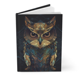 Sacred Geometric OWL Hardcover Journal (Back to School / Gratitude / Manifesting Journal) - FNKY ROOSTER DESIGNS