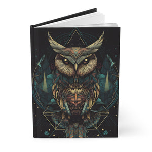 Sacred Geometric OWL Hardcover Journal (Back to School / Gratitude / Manifesting Journal) - FNKY ROOSTER DESIGNS